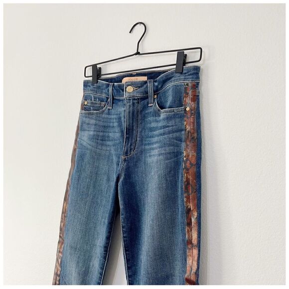 Joe’s Charlie High Rise Skinny Ankle Jeans Cobra Side Stripe Jaylyn Wash Size 28 - Picture 6 of 16